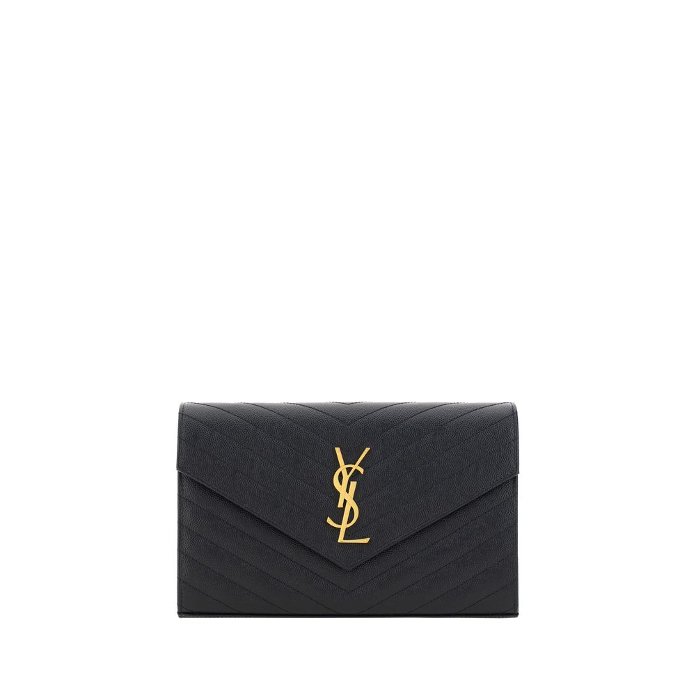 Saint Laurent Black Calf Leather Bos Taurus Shoulder Bag Saint Laurent