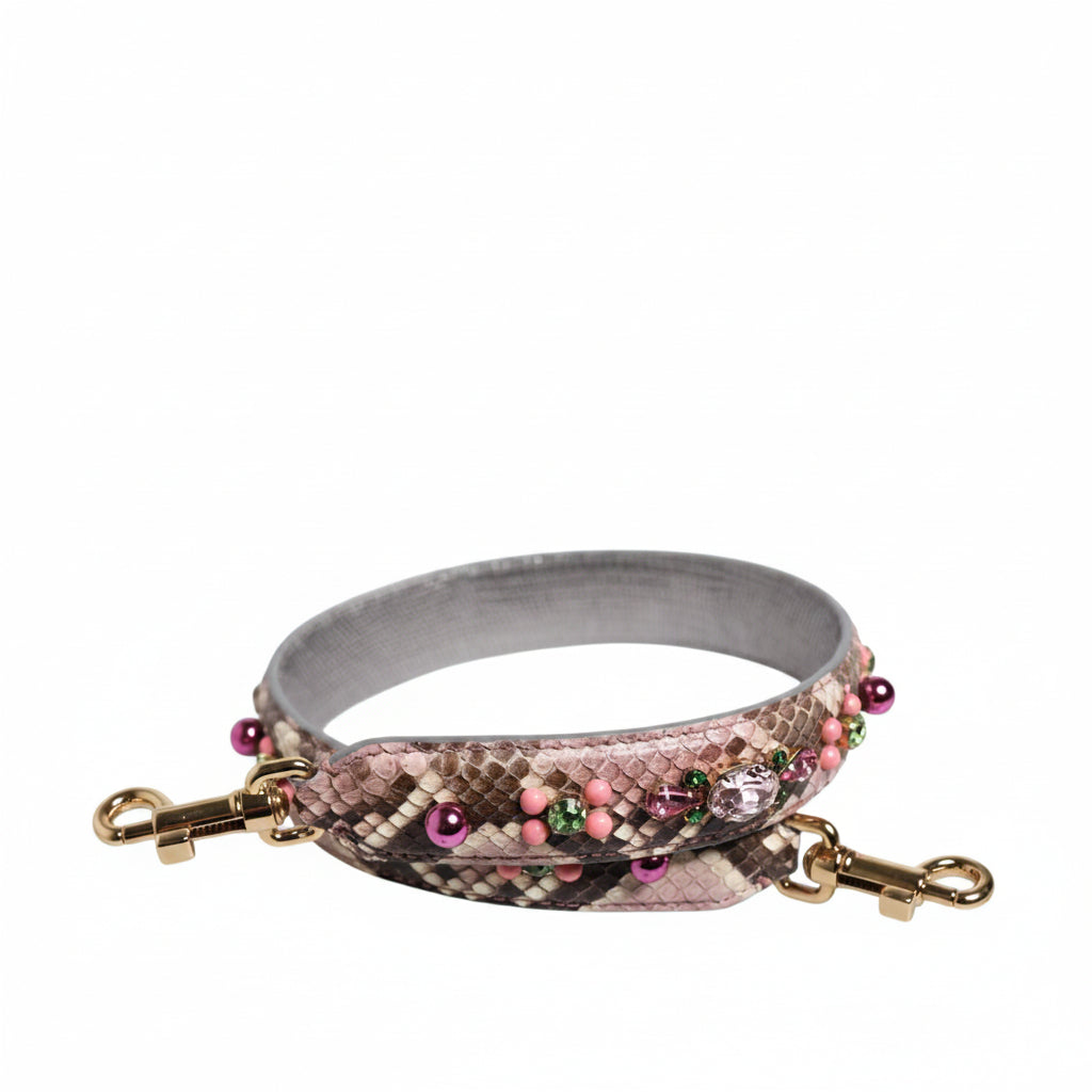 Dolce & Gabbana Multicolor Embellished Handbag Shoulder Strap Dolce & Gabbana