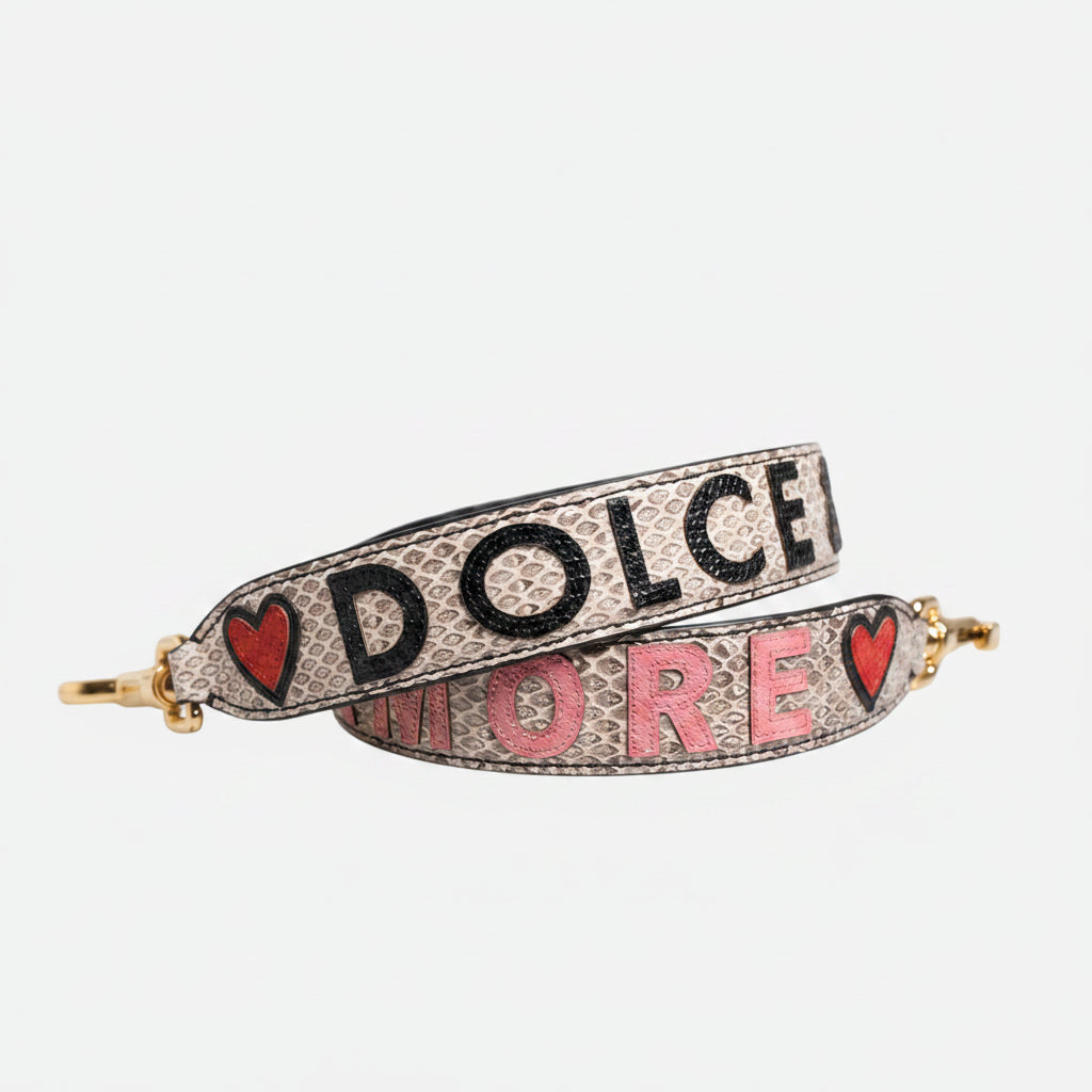Dolce & Gabbana Multicolor DG AMORE Patch Bag Accessory Shoulder Strap Dolce & Gabbana