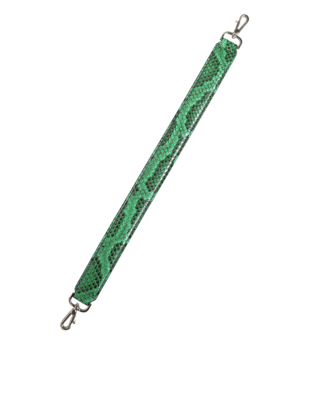 Dolce & Gabbana Black Green Python Leather Bag Shoulder Strap Dolce & Gabbana