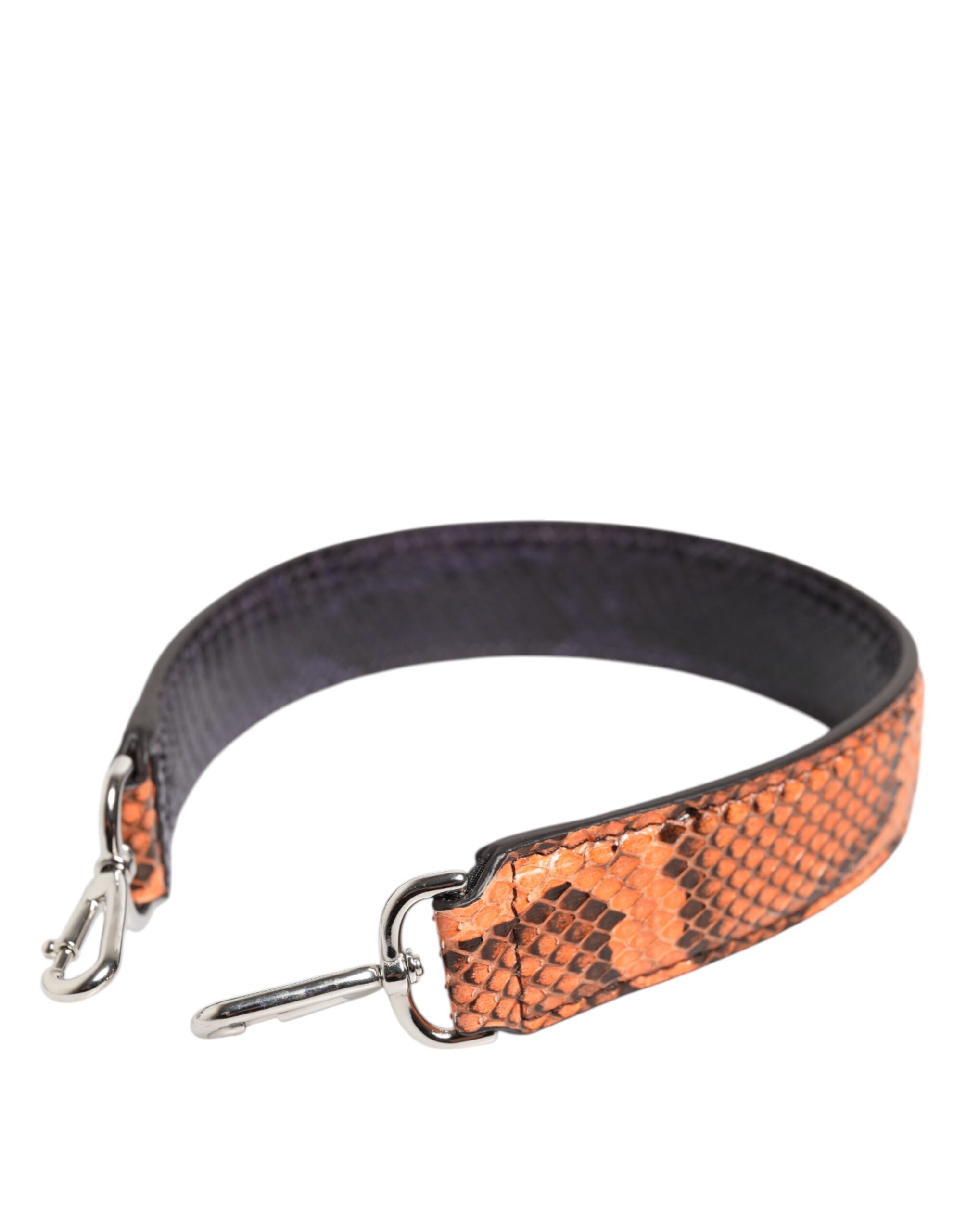 Dolce & Gabbana Orange Exotic Leather Bag Shoulder Strap Dolce & Gabbana