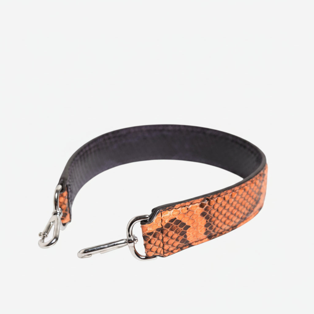 Dolce & Gabbana Orange Exotic Leather Bag Shoulder Strap Dolce & Gabbana