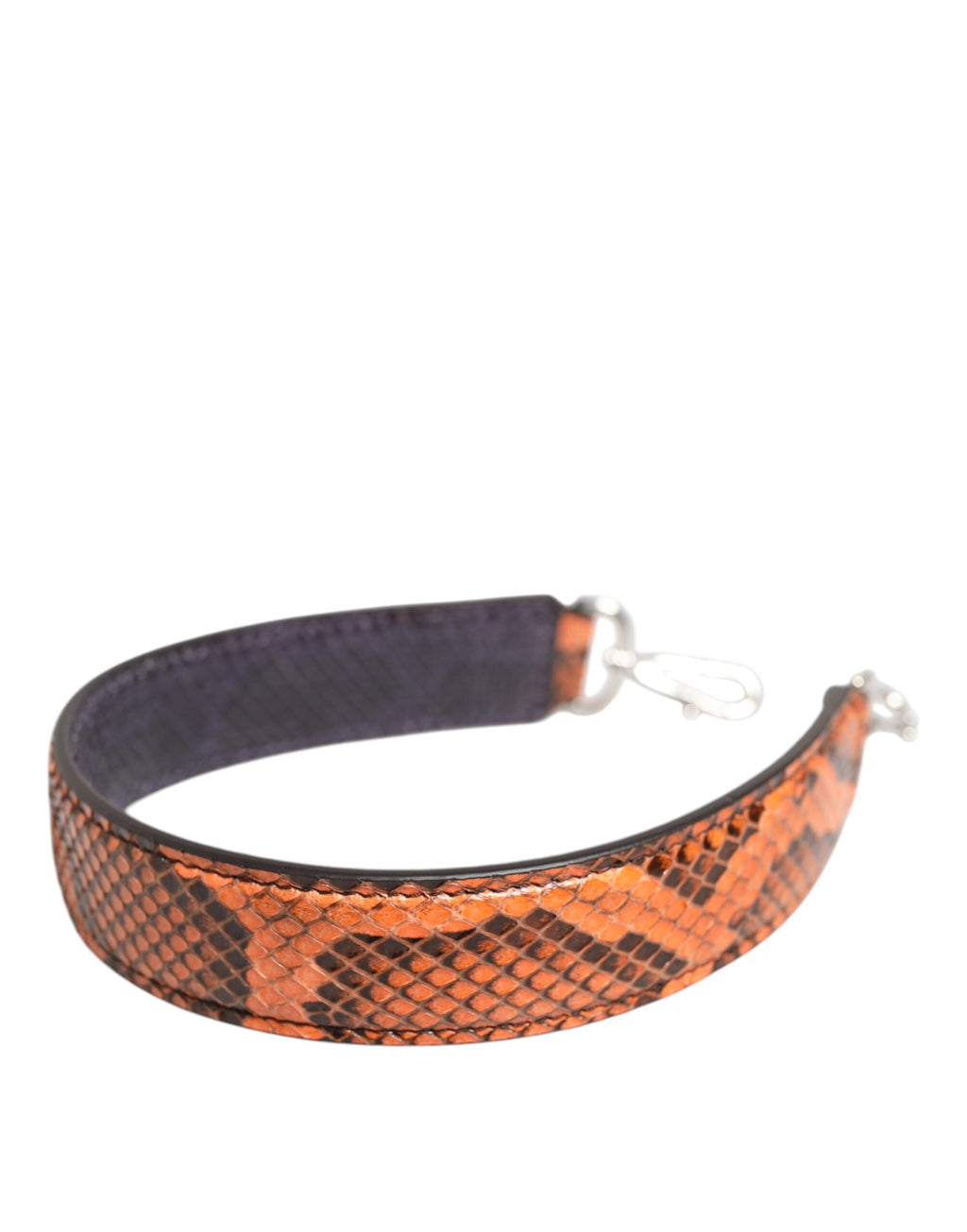 Dolce & Gabbana Orange Exotic Leather Bag Shoulder Strap Dolce & Gabbana