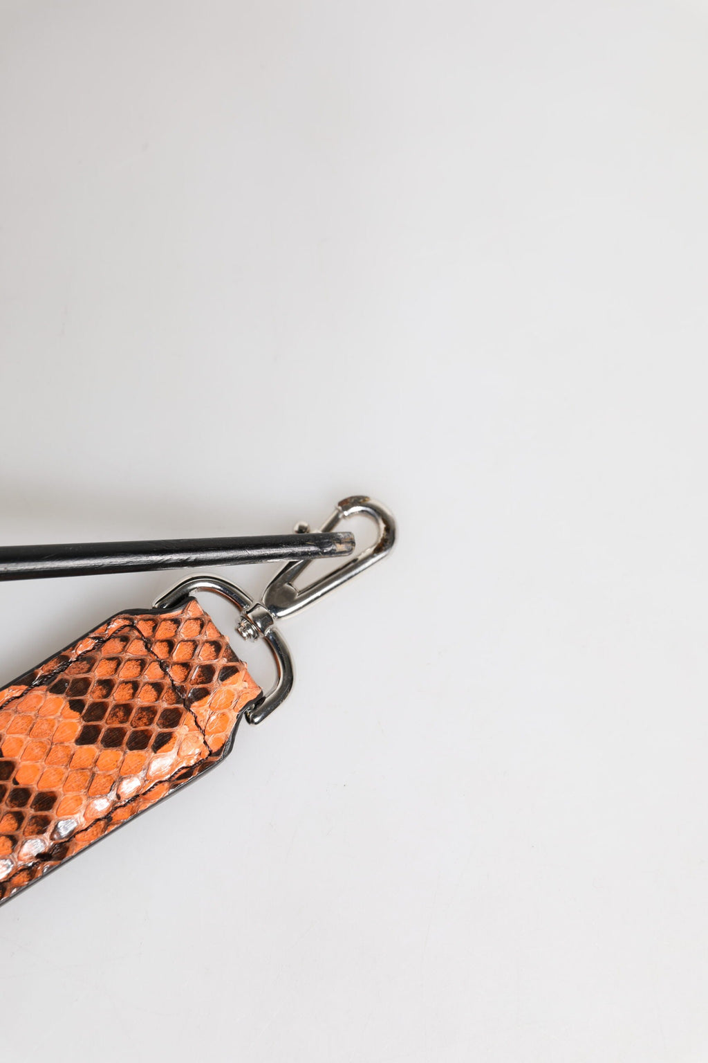 Dolce & Gabbana Orange Exotic Leather Bag Shoulder Strap Dolce & Gabbana