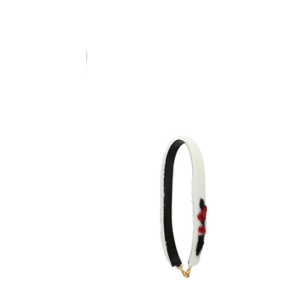 Prada White Leather Visone Intarsio Bag Shoulder Strap Prada