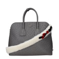 Prada White Leather Visone Intarsio Bag Shoulder Strap Prada