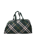 Burberry Ivy Green Check Fabric Maxi Travel Duffle Bag Burberry