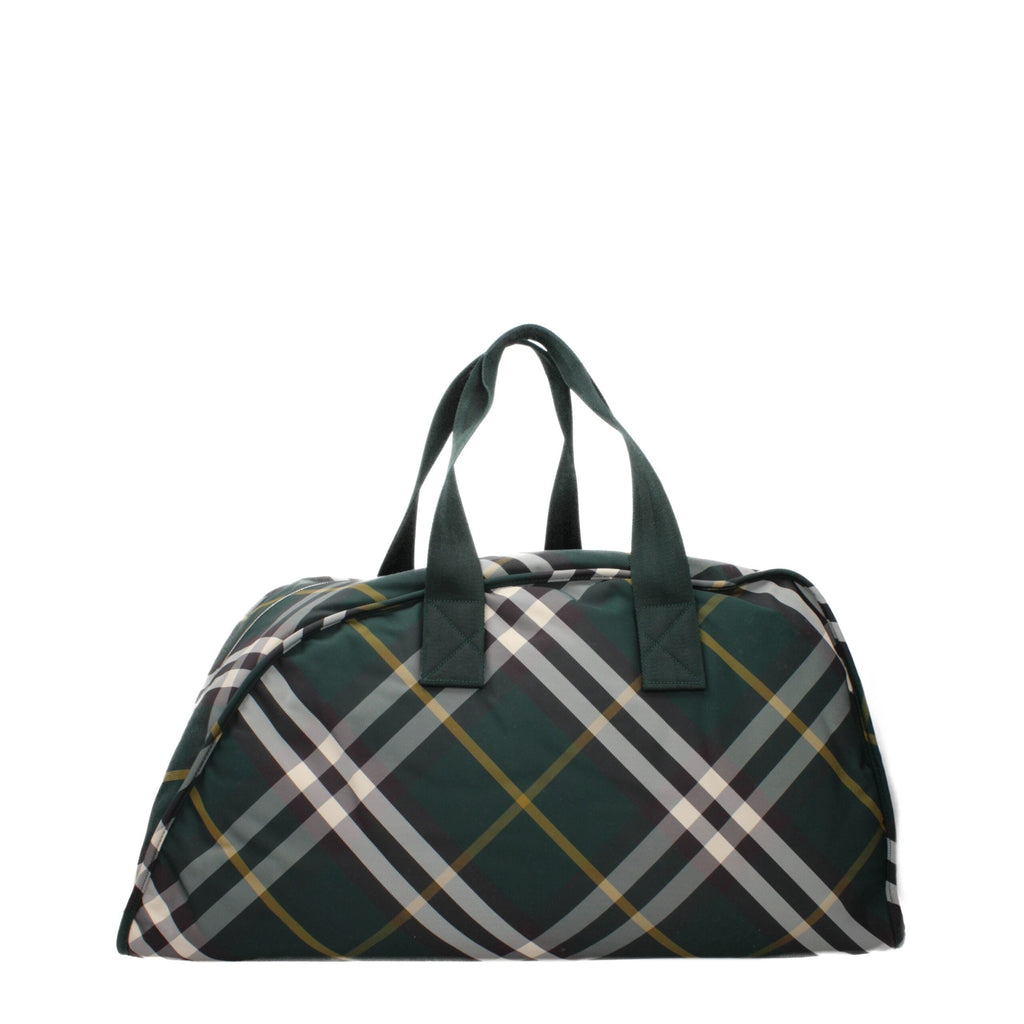 Burberry Ivy Green Check Fabric Maxi Travel Duffle Bag Burberry