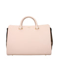 Burberry Pink Check Leather Medium Handbag Burberry