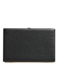 Dolce & Gabbana Black Goat Leather Gold Frame Miniature Clutch Purse Dolce & Gabbana