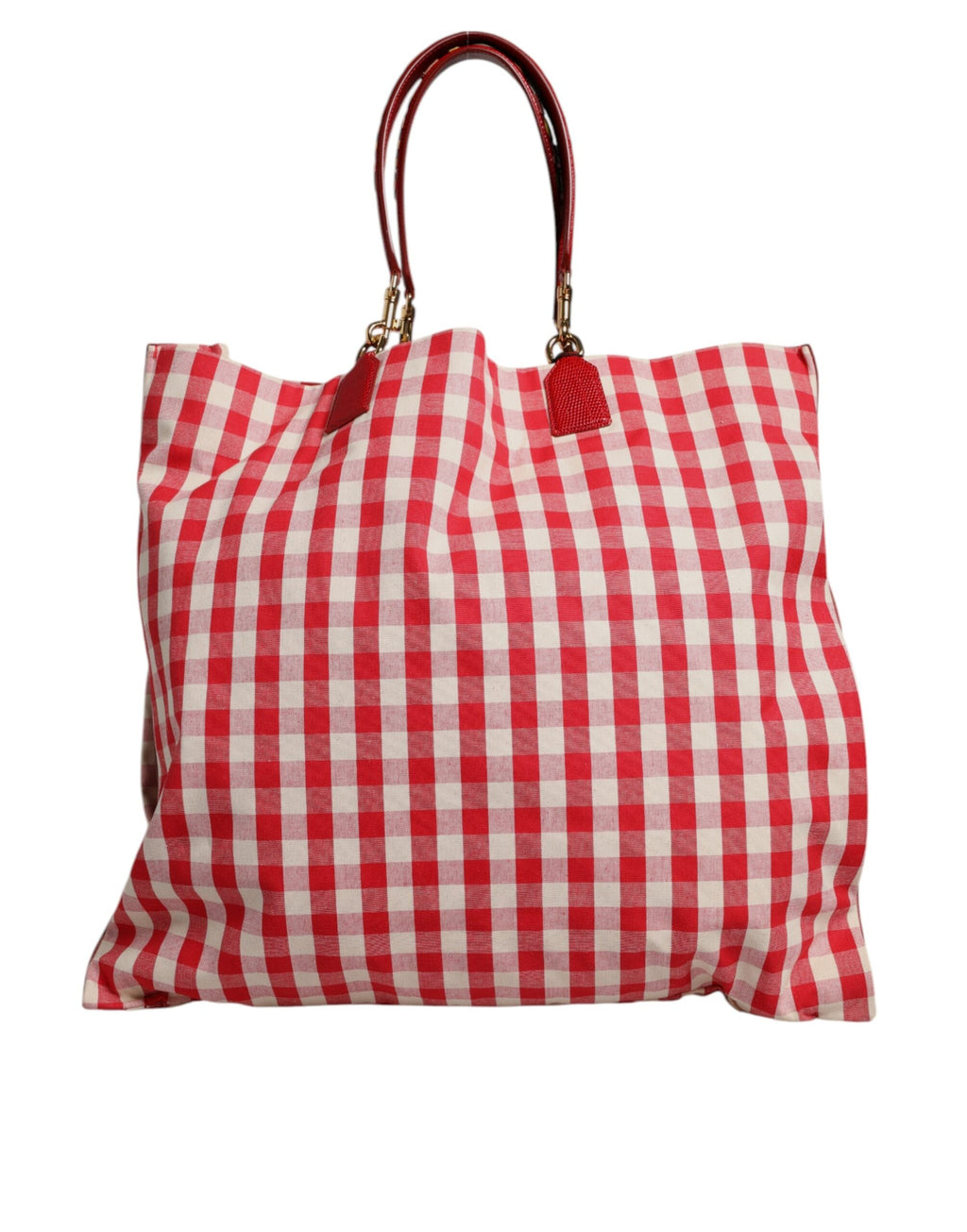 Dolce & Gabbana Red I Love Pizza Rhinestone Embellished Tote Bag Dolce & Gabbana