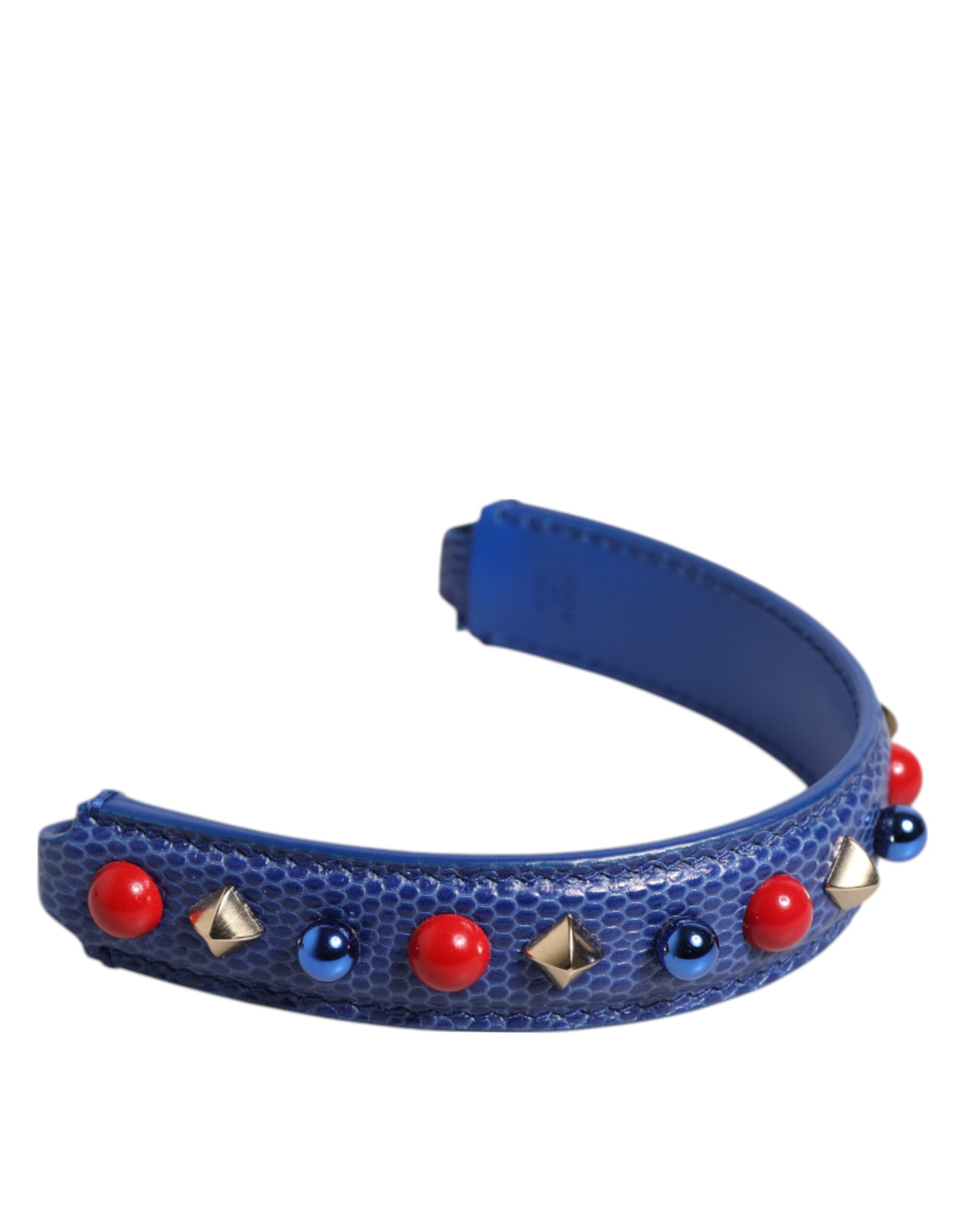 Dolce & Gabbana Pink Embellished Calf Leather Shoulder Strap with Logo Dolce & Gabbana