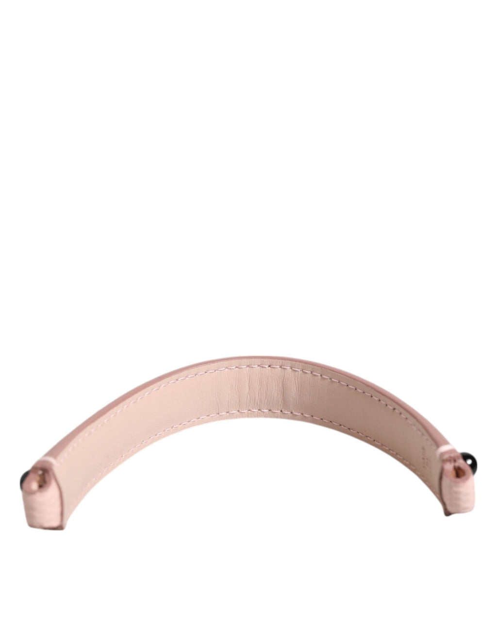 Dolce & Gabbana Light Pink Embellished Calf Leather Shoulder Strap with Logo Dolce & Gabbana