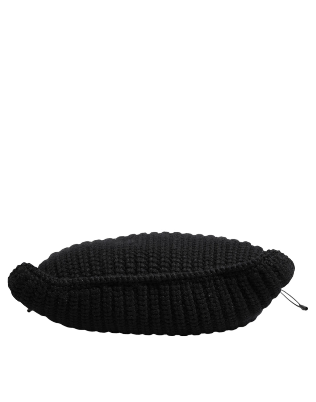 Dolce & Gabbana Black Cashmere Knit & Leather Shoulder Bag Dolce & Gabbana