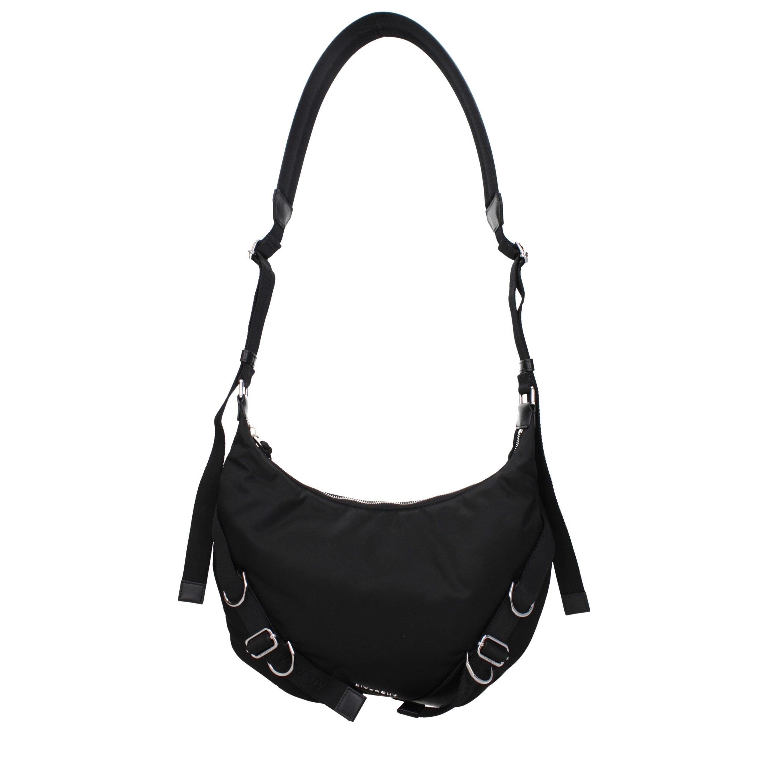 Givenchy Black Nylon Medium Crossbody Bag with Front Logo Givenchy