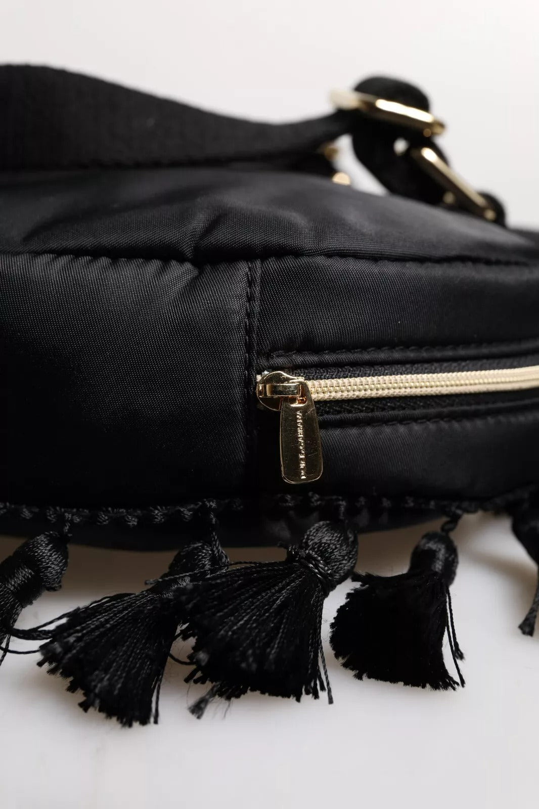 Dolce & Gabbana Kids Black Nylon Heart L'Amore Embellished Mini Backpack Dolce & Gabbana