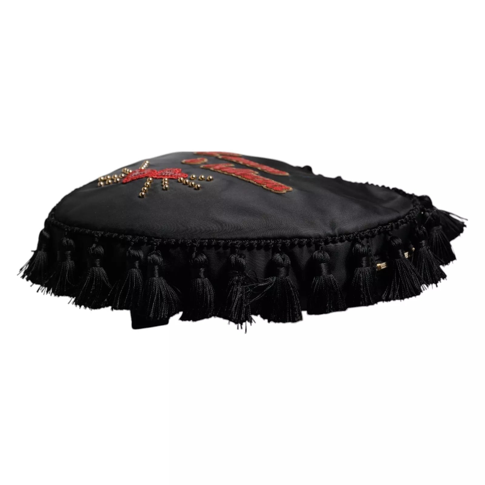 Dolce & Gabbana Kids Black Nylon Heart L'Amore Embellished Mini Backpack Dolce & Gabbana