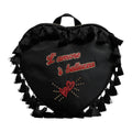 Dolce & Gabbana Kids Black Nylon Heart L'Amore Embellished Mini Backpack Dolce & Gabbana