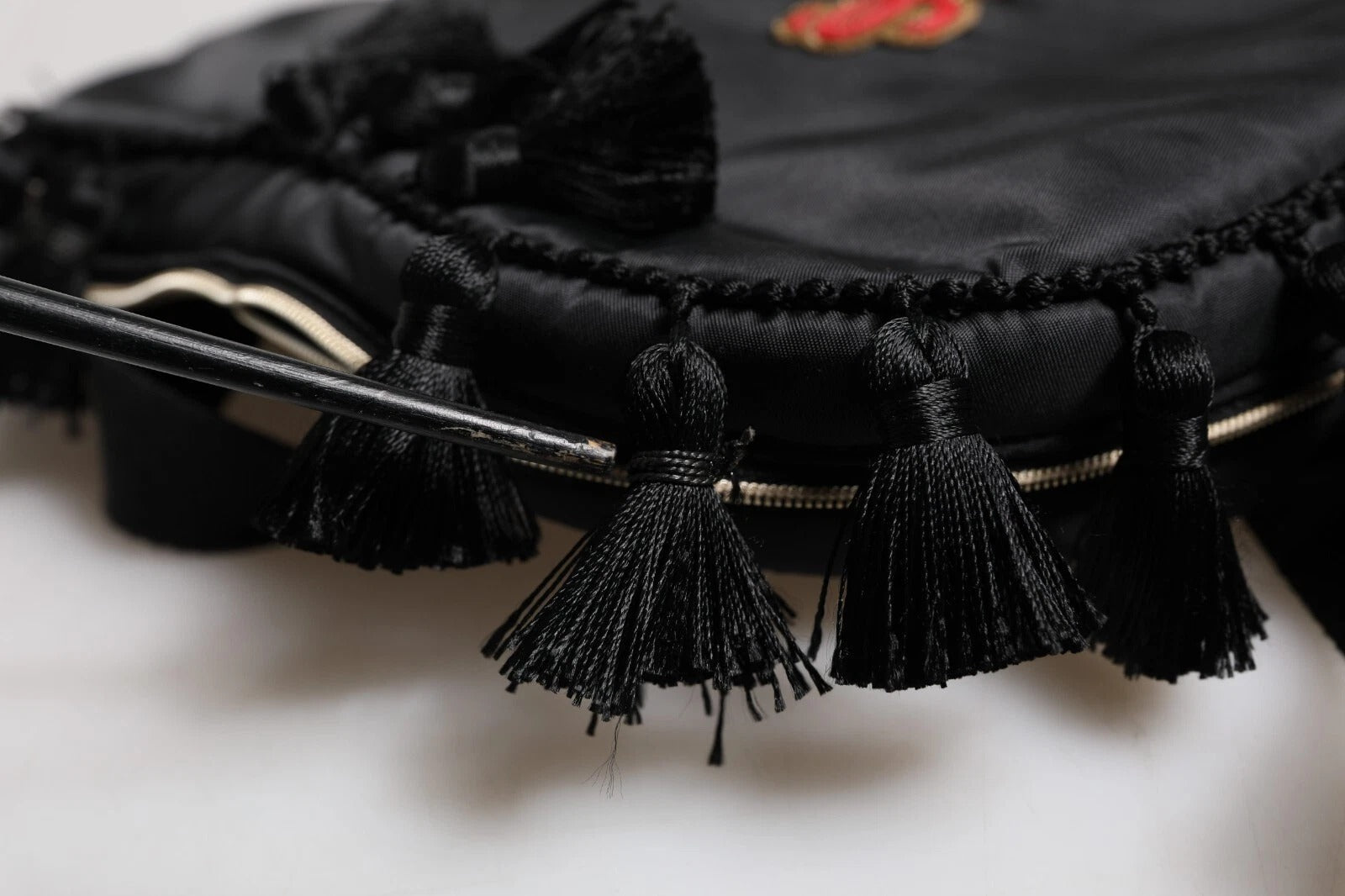 Dolce & Gabbana Kids Black Nylon Heart L'Amore Embellished Mini Backpack Dolce & Gabbana