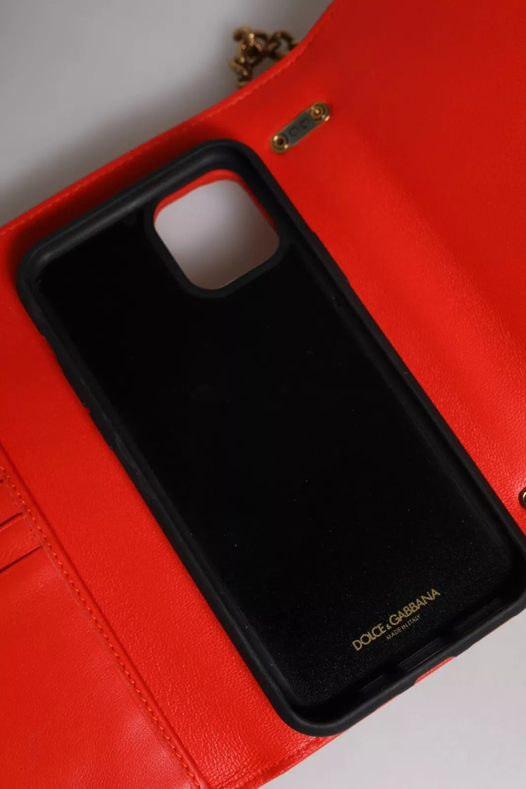 Dolce & Gabbana Red Quilted Lamb Leather Devotion Crossbody Phone Bag Dolce & Gabbana