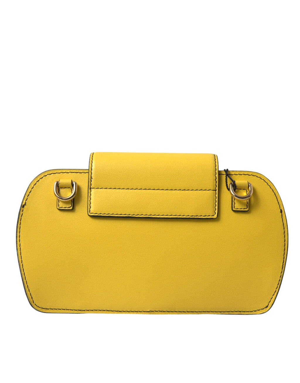 Dolce & Gabbana Lime Yellow Calfskin Leather DG Logo Clutch Bag Dolce & Gabbana