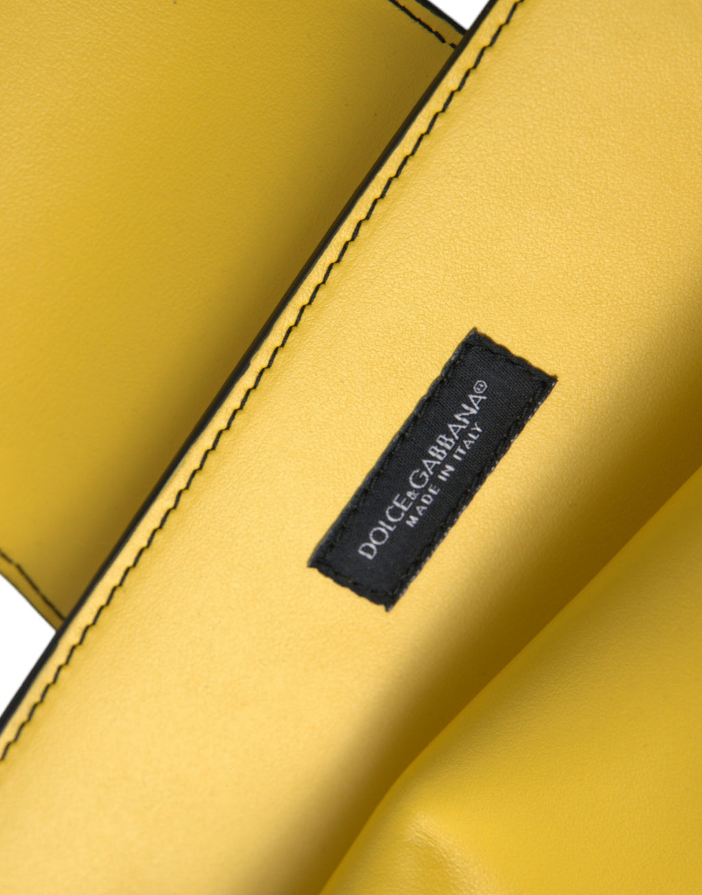Dolce & Gabbana Lime Yellow Calfskin Leather DG Logo Clutch Bag Dolce & Gabbana