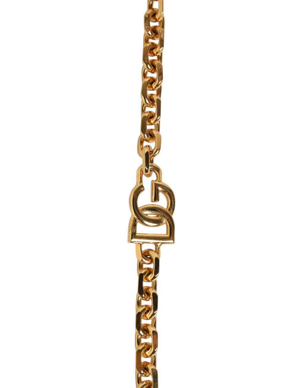 Dolce & Gabbana Black Leather Gold Chain & Pearl Crossbody Bag Strap Dolce & Gabbana