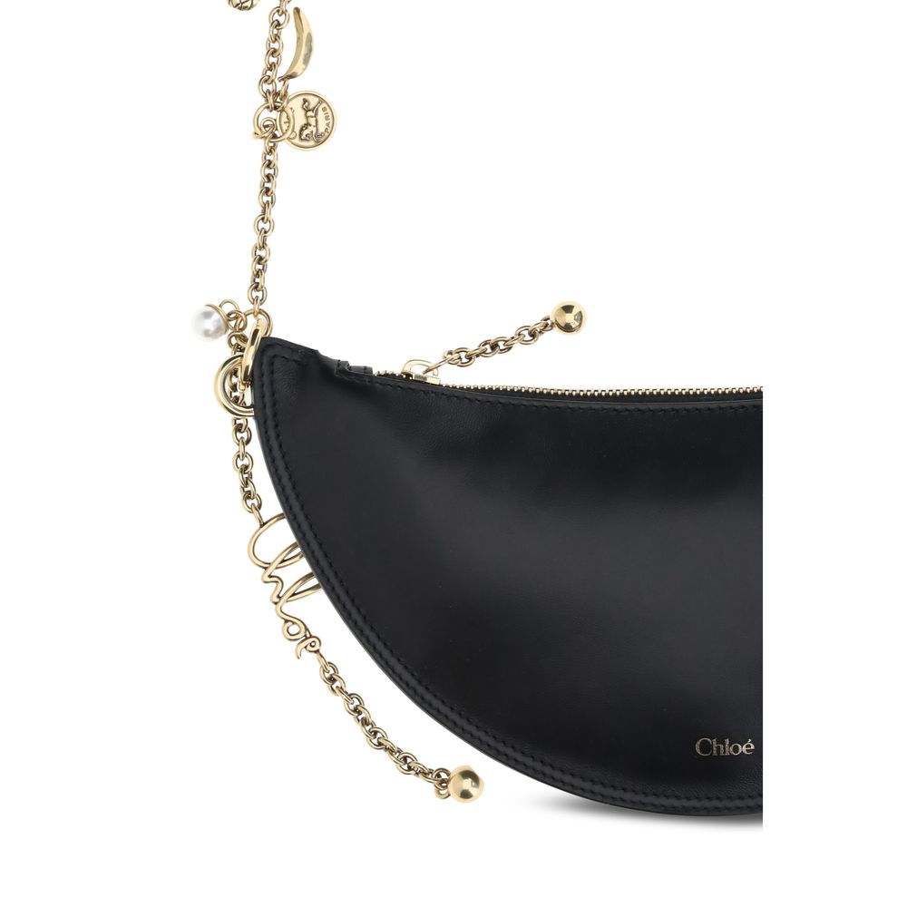 Chloé Black Lambskin Nappa Leather Icons Shoulder Bag SS26 Chloé
