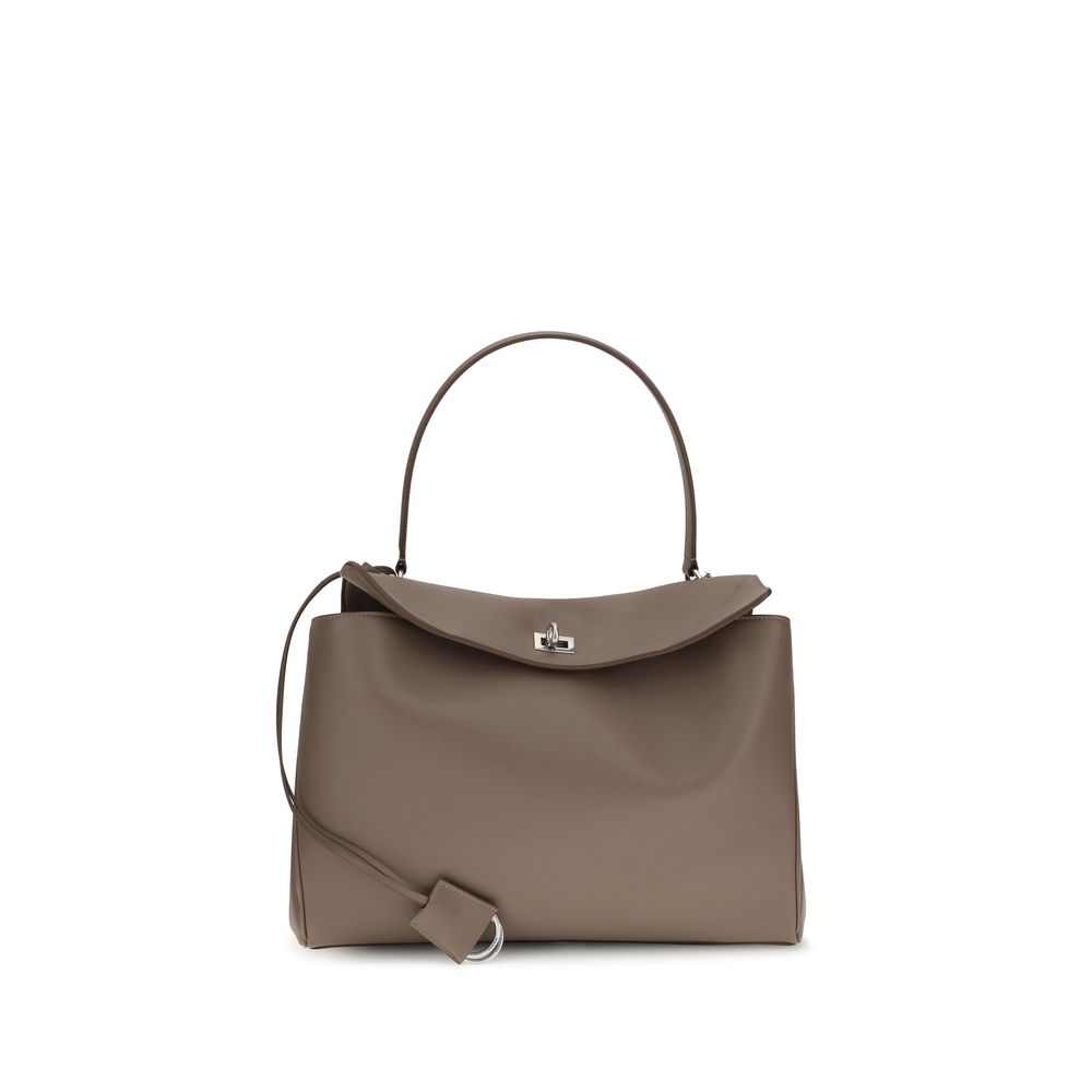 Balenciaga Gray Calf Leather Rodeo Shoulder Bag SS26 Balenciaga