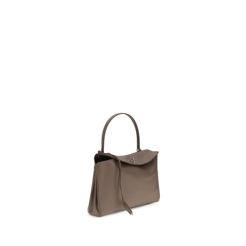 Balenciaga Gray Calf Leather Rodeo Shoulder Bag SS26 Balenciaga