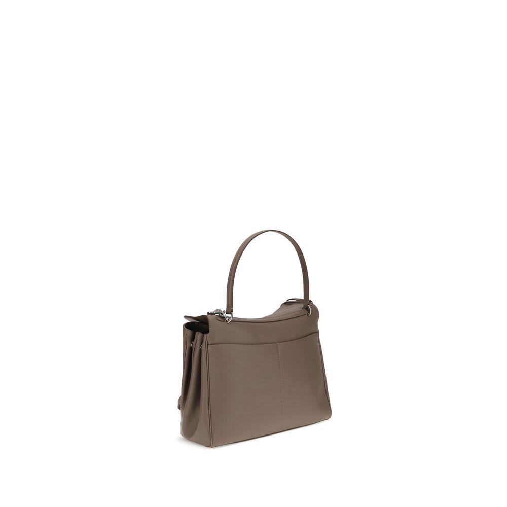 Balenciaga Gray Calf Leather Rodeo Shoulder Bag SS26 Balenciaga