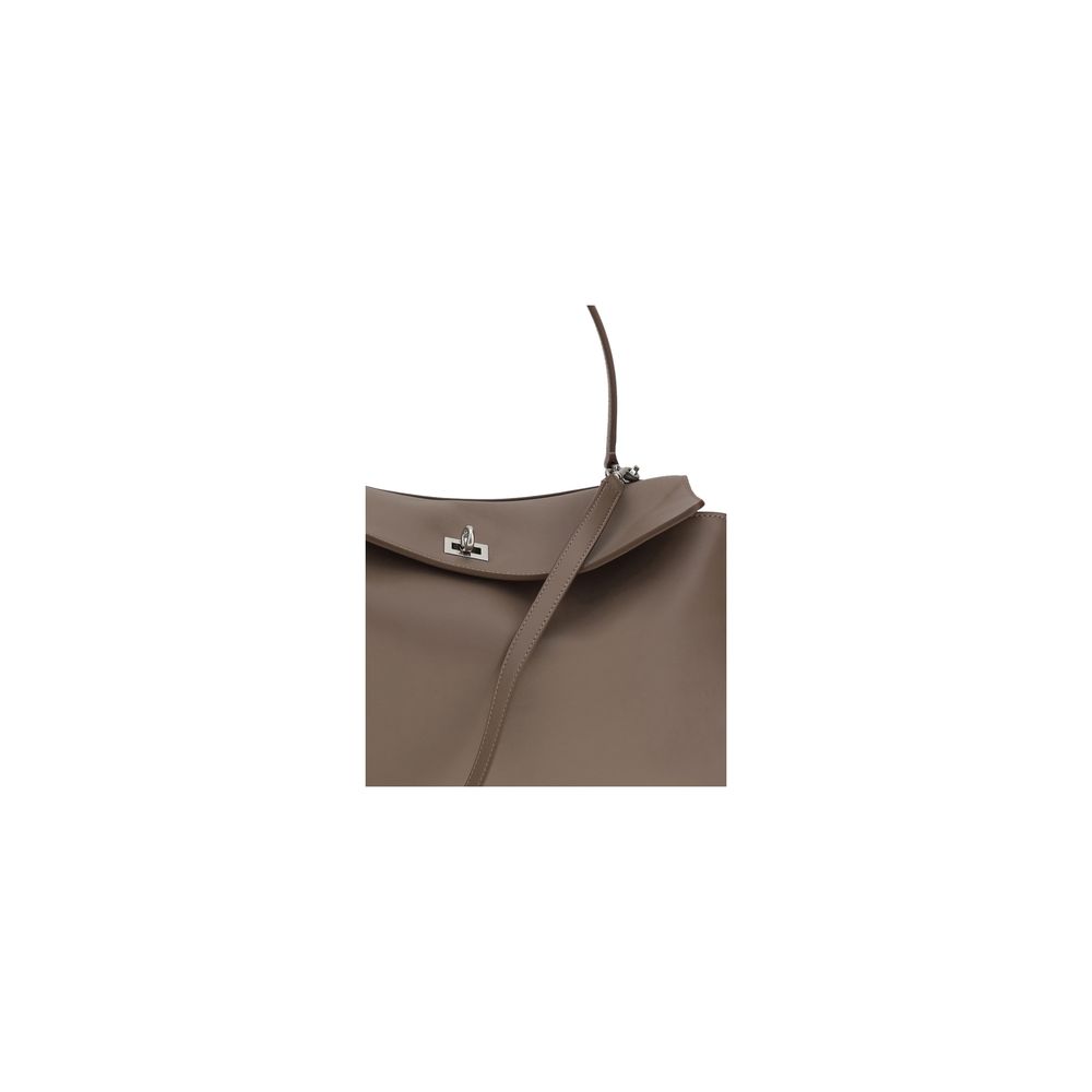 Balenciaga Gray Calf Leather Rodeo Shoulder Bag SS26 Balenciaga