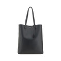 Saint Laurent Black Lambskin Leather Monogram Tote Bag SS26 Saint Laurent