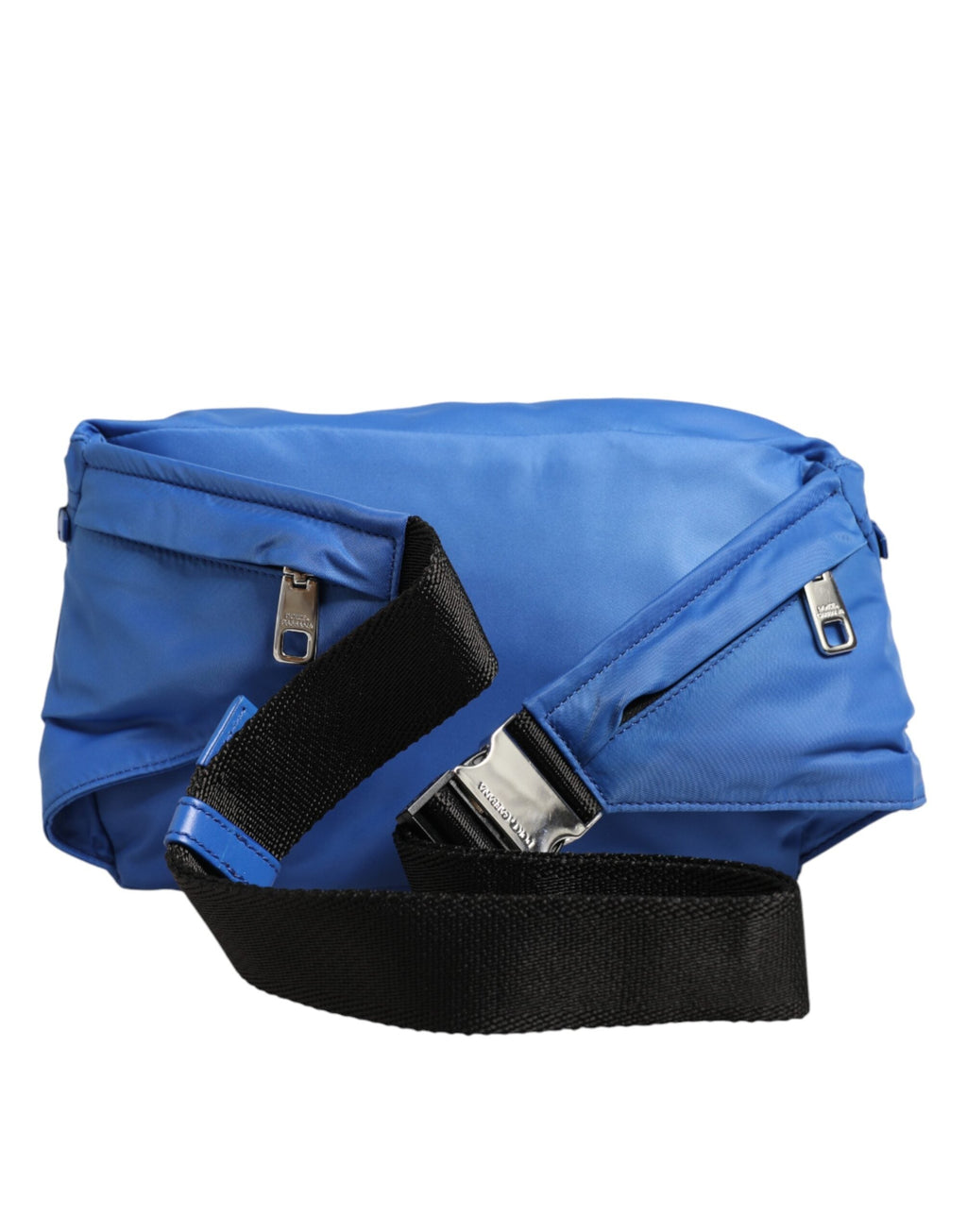 Dolce & Gabbana Blue Nylon Logo Plaque Men's Fanny Pack Dolce & Gabbana