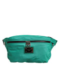 Dolce & Gabbana Green Nylon Logo Plaque Men's Fanny Pack Dolce & Gabbana