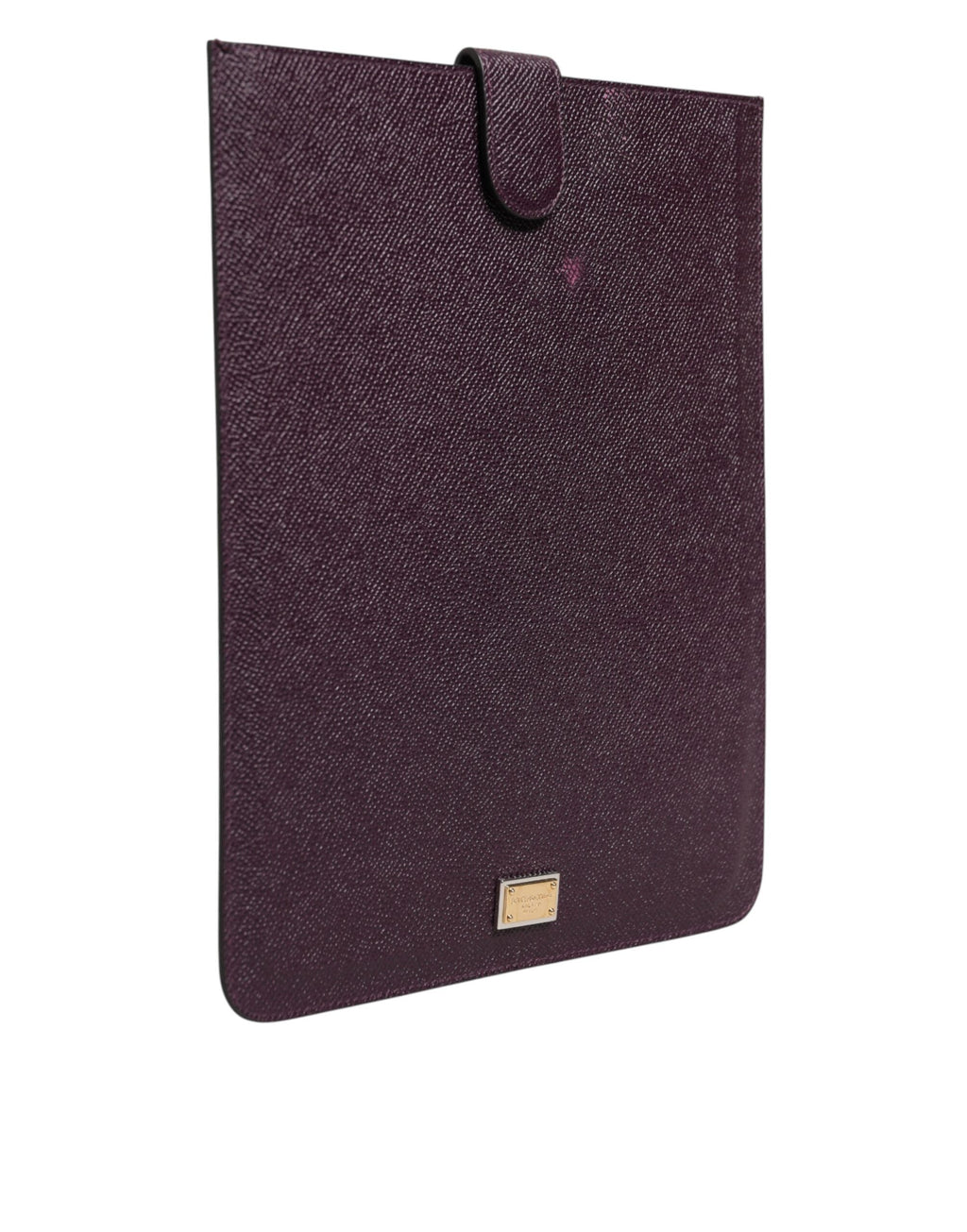 Dolce & Gabbana Dark Brown Calf Leather Logo Plaque Tablet Case Dolce & Gabbana