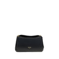 Prada Black Calf Leather Chain Shoulder Bag with Gold Logo SS26 Prada
