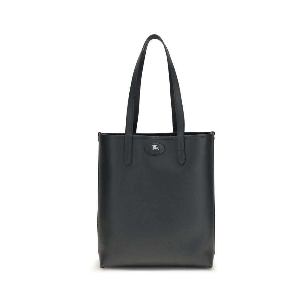 Burberry Black Calf Leather Reversible Bloomsbury Tote Bag SS26 Burberry
