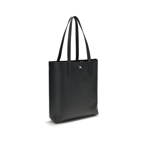 Burberry Black Calf Leather Reversible Bloomsbury Tote Bag SS26 Burberry