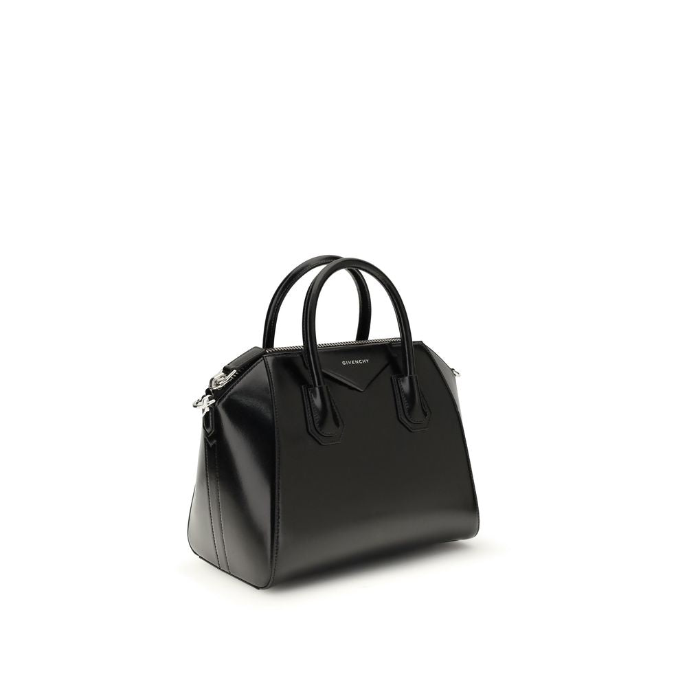Givenchy Black Box Calfskin Antigona Small Handbag with Gold Hardware SS26 Givenchy