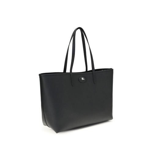 Burberry Black Grained Calfskin Reversible Medium Bloomsbury Tote Bag SS26 Burberry