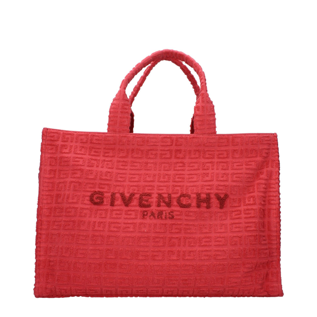 Givenchy Red Fabric Logo Handbag Givenchy