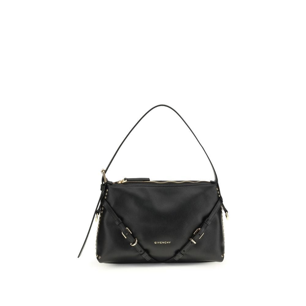 Givenchy Black Calf Leather Voyou Shoulder Bag SS26 Givenchy