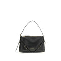 Givenchy Black Calf Leather Voyou Shoulder Bag SS26 Givenchy