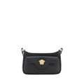 Versace Black Calf Leather Mini Medusa Shoulder Bag SS26 Versace