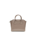 Givenchy Gray Box Calfskin Antigona Small Handbag with Silver Hardware SS26 Givenchy